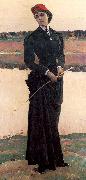 Nesterov, Mikhail Portrait of Olga Nesterova, The Artist's Daughter USA oil painting artist